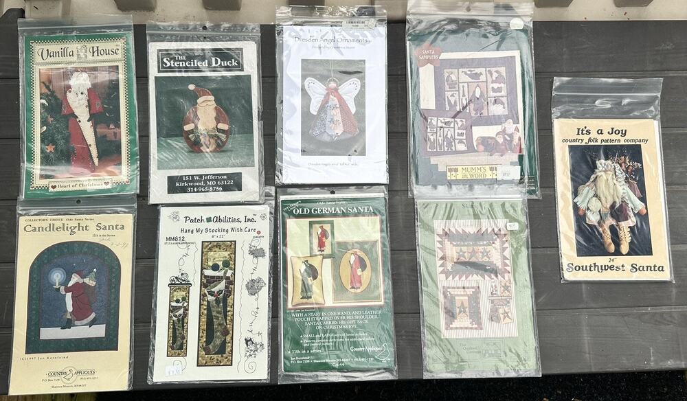 Assorted Sewing Lot Of Christmas Crafts Decorations Patterns